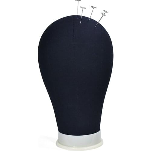 Display Styling Mannequin Manikin Head Canvas Block Head Training Mannequin Head Wig Stand Free Holder