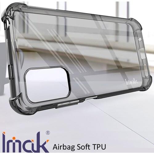 IMAK Airbag Case For Poco M3 Pro Drop resistance Soft TPU Silicone Clear Transparent Cover