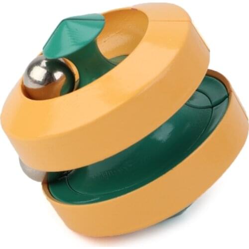 40JC 1PC Interactive Fingertip Gyro for Kids Portable Anti Anxiety Spinner Practical Joke Miniature Toy Orbiting Ring Spinner