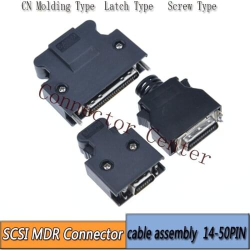 MDR Connector male Servo driver SCSI Connector CN Mini Delta Ribbon Connector 14PIN 20PIN 26PIN 36PIN 50PIN