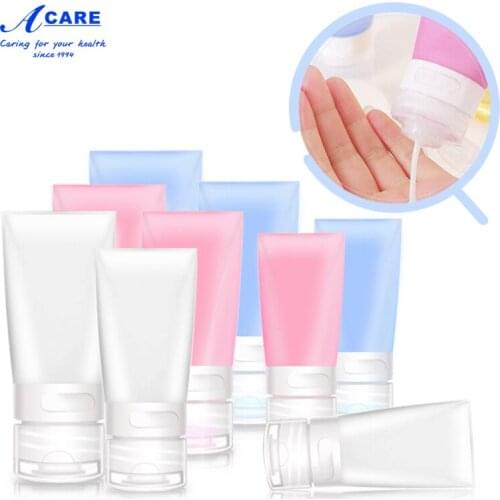 Refillable Bottle Silicone Bottled Travel Set Korea Shampoo Storage Empty Bottle Lotion Cosmetics Small Sample Container Tool