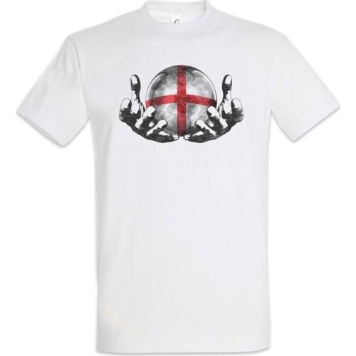 England Footballer Magic Ball T-Shirt English Soccers Flag World Men Designer Clothes O-Neck Style Hip-Hop Tops Tees Shirts