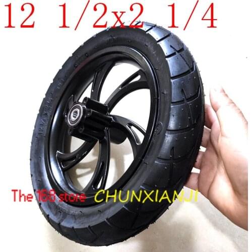 Newest Motorcycle accessories 12 1/2X2 1/4 Wheel Tire & Inner Tube & Rim Set fits electric scooters E-bike folding bicycles