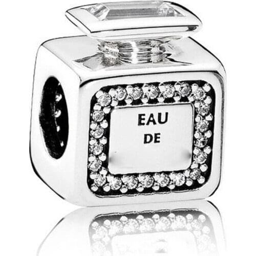 Original 925 Sterling Silver Bead New Perfume Bottle Beads Fit Pandor Women Bracelet & Necklace Diy Jewelry