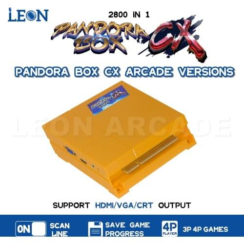 Pandora Box CX Arcade Verison Pcb Game Board Multiplayer Retro Arcade Game 3D Tekken Snk Capcom High Score Rank Pandora Box 2021