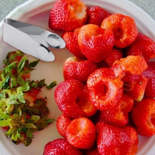 Strawberry Husker Tomato Vegetable Fruit Stem Remover Corer Gadget Kitchen Tool