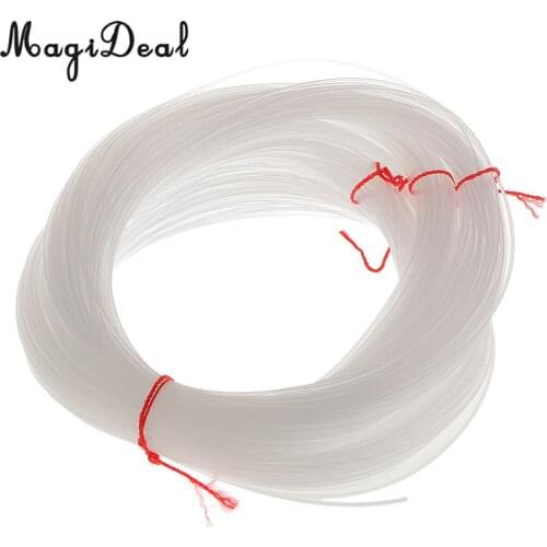 MagiDeal 100 Meters Clear Nylon String Thread 1mm Dia. Fishing Line for Boat/Cast Fishing with the Thick Line Diameter -Clear