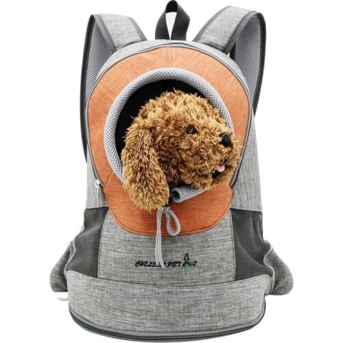 Pet backpack New Out Double Shoulder Portable Travel Backpack Outdoor Pet Dog Carrier Bag Cat Front Bag Breathable Chest bag