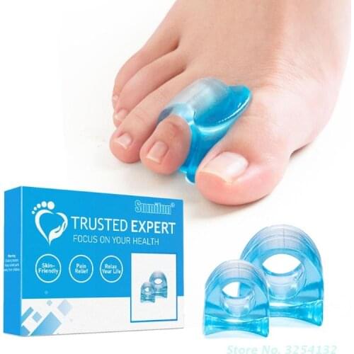 Silicone Toe Spacers Separators Bunion Corrector Gel Orthotics for Women Men Bunion Overlapping Toes 6 Pair x M 2Pair x L Size