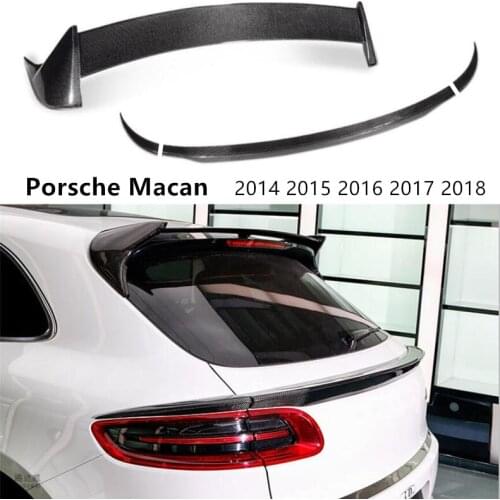Spoiler For Porsche Macan 2014 2015 2016 2017 2018 High Quality Carbon Fiber & ABS Wing Lip Roof Rear Door Spoilers