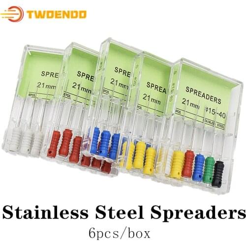 Dental Stainless Steel Spreaders 21mm Endondontics Files Root Canal Treatment 25mm Dentist Tools