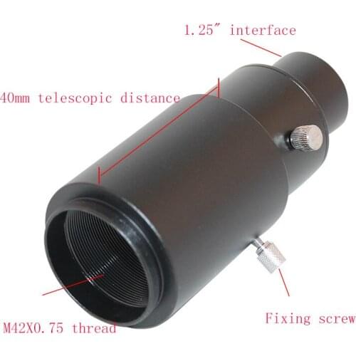 1.25"inch 2"inch astronomical telescope adjustable telescopic camera extension tube lengthened all metal