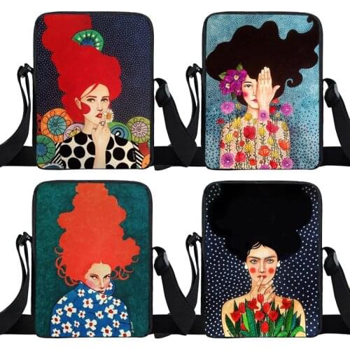 Vintage Oil Painting Mini Messenger Bag Retro European Painting Crossbody Bags School Bags Kids Bookbag Small Shoulder Bag