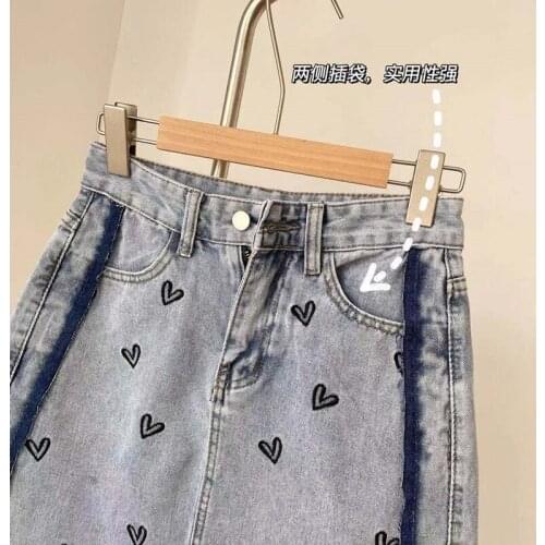 Summer Midi Skirt Female High-Waisted Skirt Ladies Patchwork Pockets ButtonLong Skirt Woman Summer Womens Clothing 2021