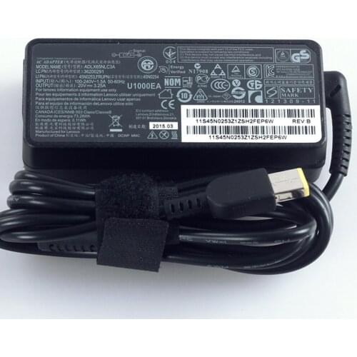 20V 3.25A 65W AC Adapter Charger fit for Lenovo ThinkPad Yoga 14 20DM 20FY