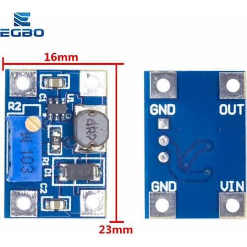 1PCS EGBO DC-DC Converter SX1308 2A Step-UP Adjustable Power Module Booster