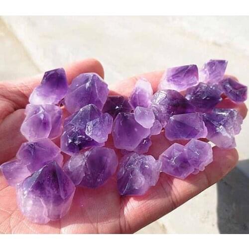 100g Natural Amethyst Skeletal Quartz Point Crystal Cluster Healing Specimen Natural Stones Minerals Home Desk Aquarium Decor