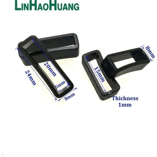 100pcs/Lot Plastic Keeper Belt Loop Adjustable Buckles For Backpacks Straps Clothes Shoes Bags Cat Dog Collar DIY Accessorie