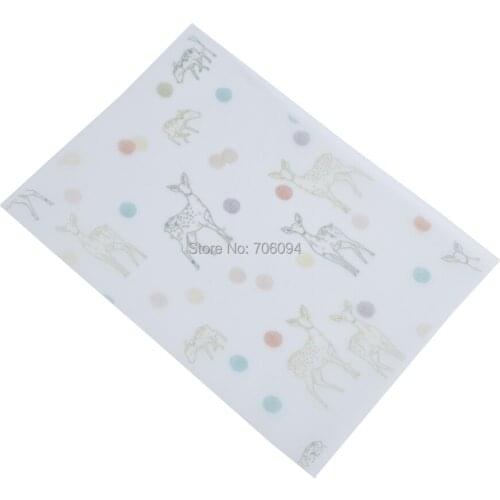 15x21cm & 21x29cm Printed Wax Wrapping Paper Handmade Soap Wrapping Paper custom Gift Paper 200pcs