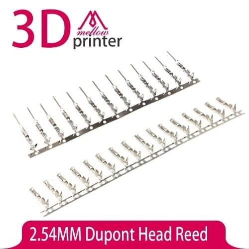 2.54MM Dupont Head Reed Dupont Male crimps x 100 pcs , Female crimps x 100 pcs