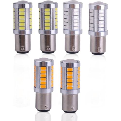 2PCS Car led 1156 1157 BA15D PY21W 33SMD 5630 led brake lights taillights brake explosion flash