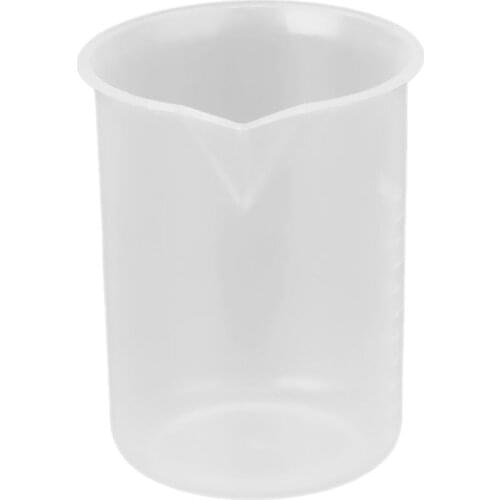High temperature 50mL Graduated Beaker Clear Plastic Measuring Cup New Practical Office School Laboratory Supplies TS1