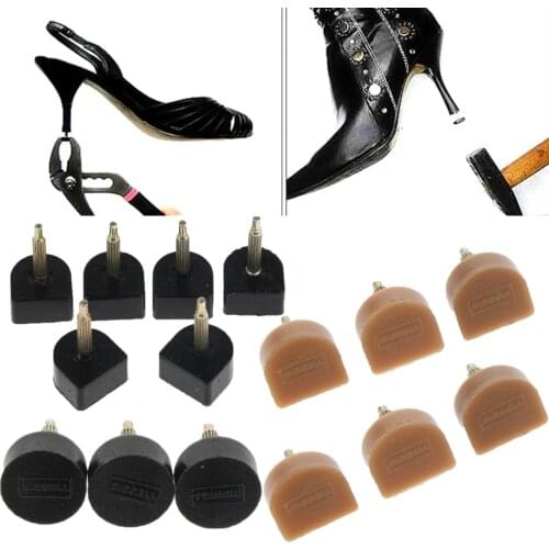 6 Pieces Women Hard Heel Plates for High-Heeled Shoes Replace Repair Kits 9 Sizes Shoe Repair Accessory