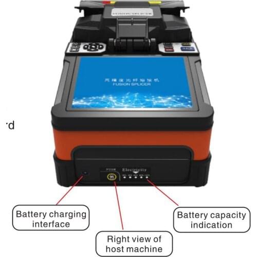 A-81S Orange Voll Automatische Fusion Splicer Machine Fiber Optic Multi-function FTTH Fusion Splicer Machine English version
