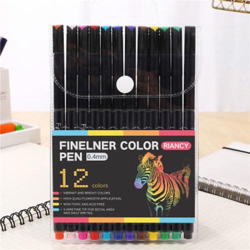 Color Painting Pen Student Stationery Water Color Drawing Set Novelty12 Colors 24 Colors Stationery Set Art Supplies for Kids