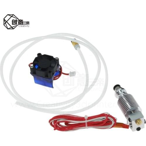 3D Printer Parts E3D V6 Hotend Kit 0.4/1.75MM J-head Remote extruder 12V 24V with Cooling Fan PTFE tube