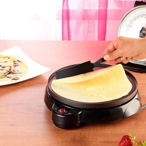220V Electric Crepe Maker Machine Pancake Pan Non-Stick Griddle Baking Pan Cake Machine Kitchen Cooking Pan Pie Frying