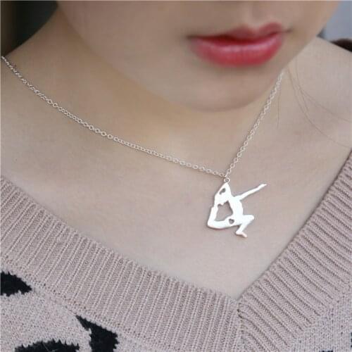 European and American hot style simple movement pendant dance fitness necklace to send mom girlfriend gift