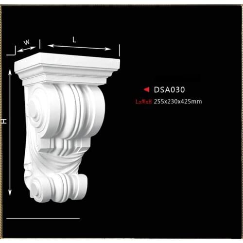 European style PU polyurethane corbel fireplace part decoration entrance decor corridor portal decorating components