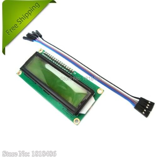 I2C/SPI LCD1602 16X2 Character LCD Yellow Display