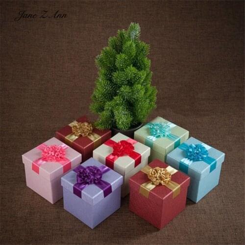 Jane Z Ann Christmas Day Birthday Newborn Photography Matching Scene Gift Package Photo mini Gift Box Props 10x10x10cm