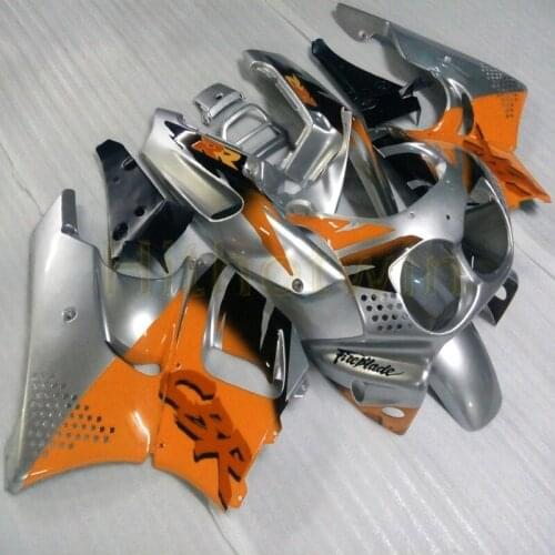 Custom motorcycle cowl for 1989-1993 CBR900RR 1989 1990 1991 1992 1993 CBR893RR ABS Plastic Fairing+Botls+silver orange