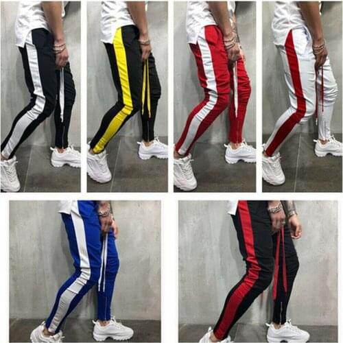 Mens Sweatpants Casual Slim Pants Workout Joggers Training Sport Hip Hop Trousers