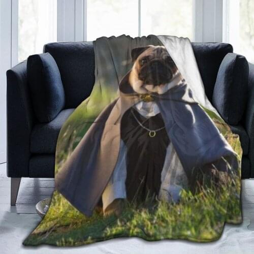 French Bulldog sofa bedroom warm blanket 3D printing blanket air conditioner quilt throw sheet adult home textile children gift