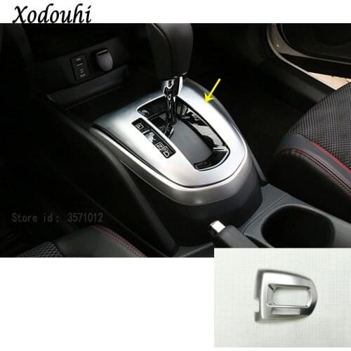 Car Styling Stick ABS Chrome Inner Middle Shift Stall Paddle Cup Lamp Trim Panel 1pcs For Nissan Qashqai 2016 2017 2018