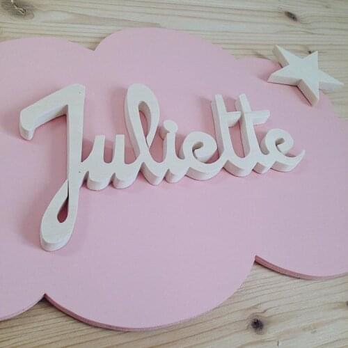 Personalized Wall Decoration Solid Wood Plank, Christmas Baby Room Door Decoration, Customized Personal Name Information