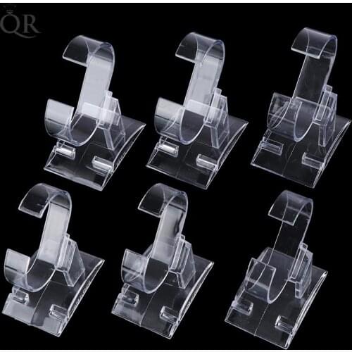 3Pcs Clear Acrylic Watch Display Holder Stand Rack Showcase Tool Transparent
