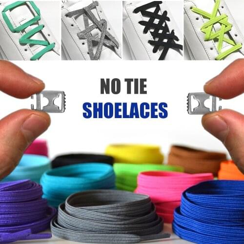 Universe No Tie Shoelaces Colorful Elastic Laces Stainless Steel buckle shoelaces system for Adults and Kids One-size Fits All