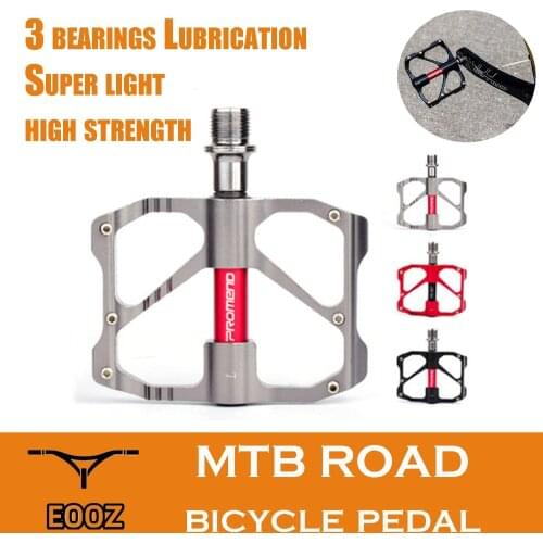 Ultralight MTB Road Bike Pedals 3 Bearing Sealed Aluminum-Magnesium Alloy Platform Bicycle Pedals