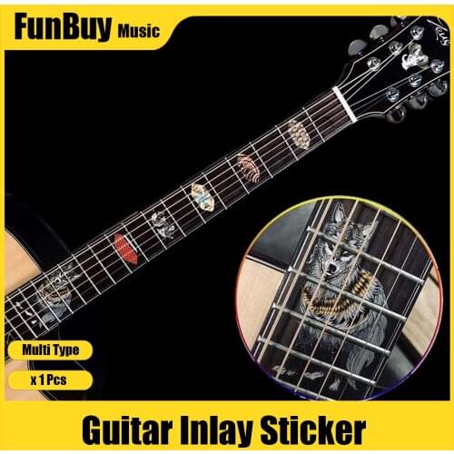 Guitar Fingerboard Fretboard Inlay Thin Stickers PVC Decals Decoration For Electric Acoustic Bass Guitarra Accessories