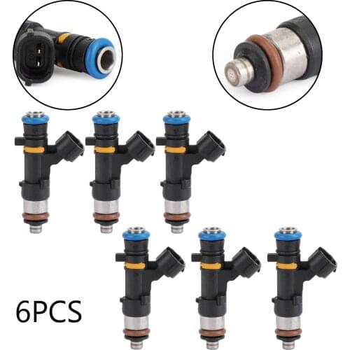 6pcs Fuel Injectors 16600-CD700 Fit For Nissan FX35 M35 G35 V6 3.5L 0280158042