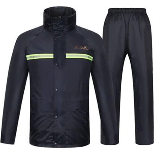 Waterproof Set Raincoat Cover Rain Coat Pants Hiking Motorcycle Men Suit Gear Cape Hat Impermeables Outdoor Rainwear Gift Y027