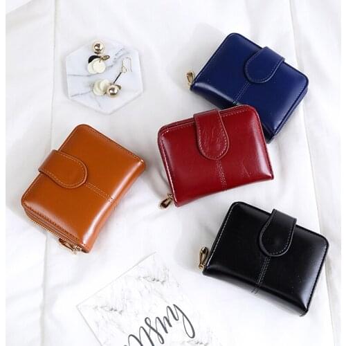 Top Quality Wallet Women Fashion Purse Female Wallet Leather Pu Multifunction Purse Small Money Bag Coin Pocket Wallet Short 3cm