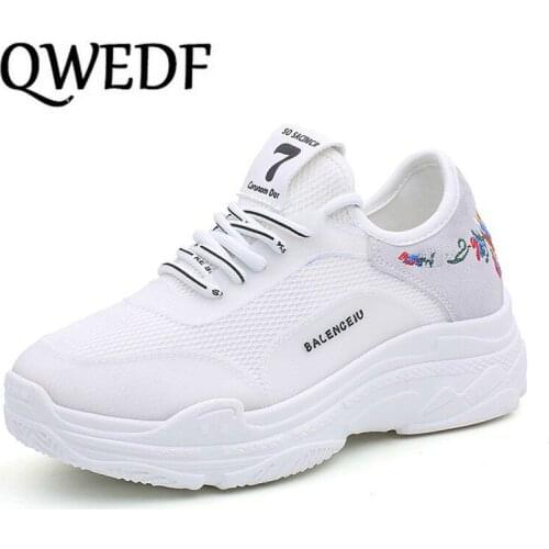 Women Shoes Hot Chunky Sneakers Women Fashion Vulcanize Shoes White Sneakers Basket Femme Shoes Casual Women Krasovki PM-108