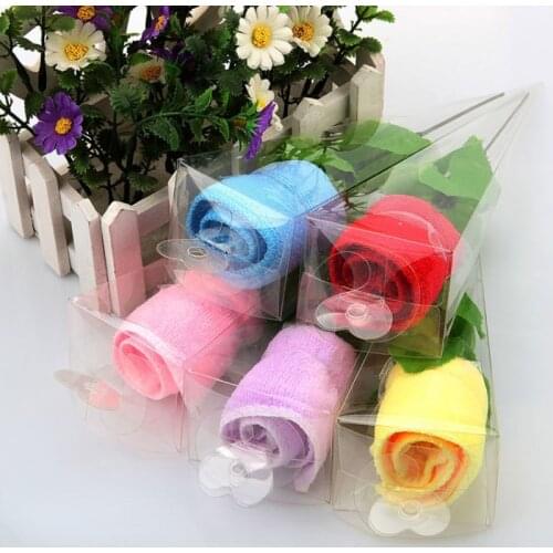 Childrens Towels Portable Cup Shaped Ice Cream Towel Double Color Soft Gift Cute Gift Towel Wedding Party Gift