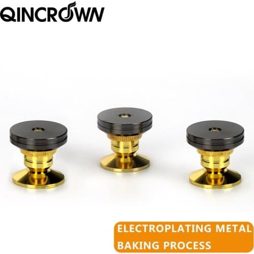 M6X28 Audio Speaker Shock Absorber Spike Amplifier Shock-Isolated Standing Foot Base Pad Copper + Nickel